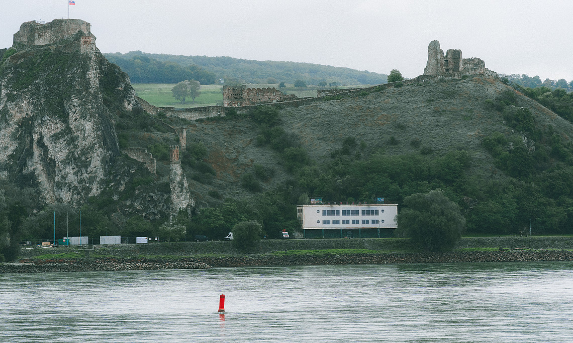 Danube River and Castle Devin