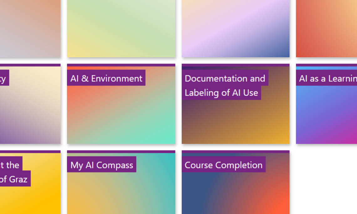 Screenshot von Moodle Kurs