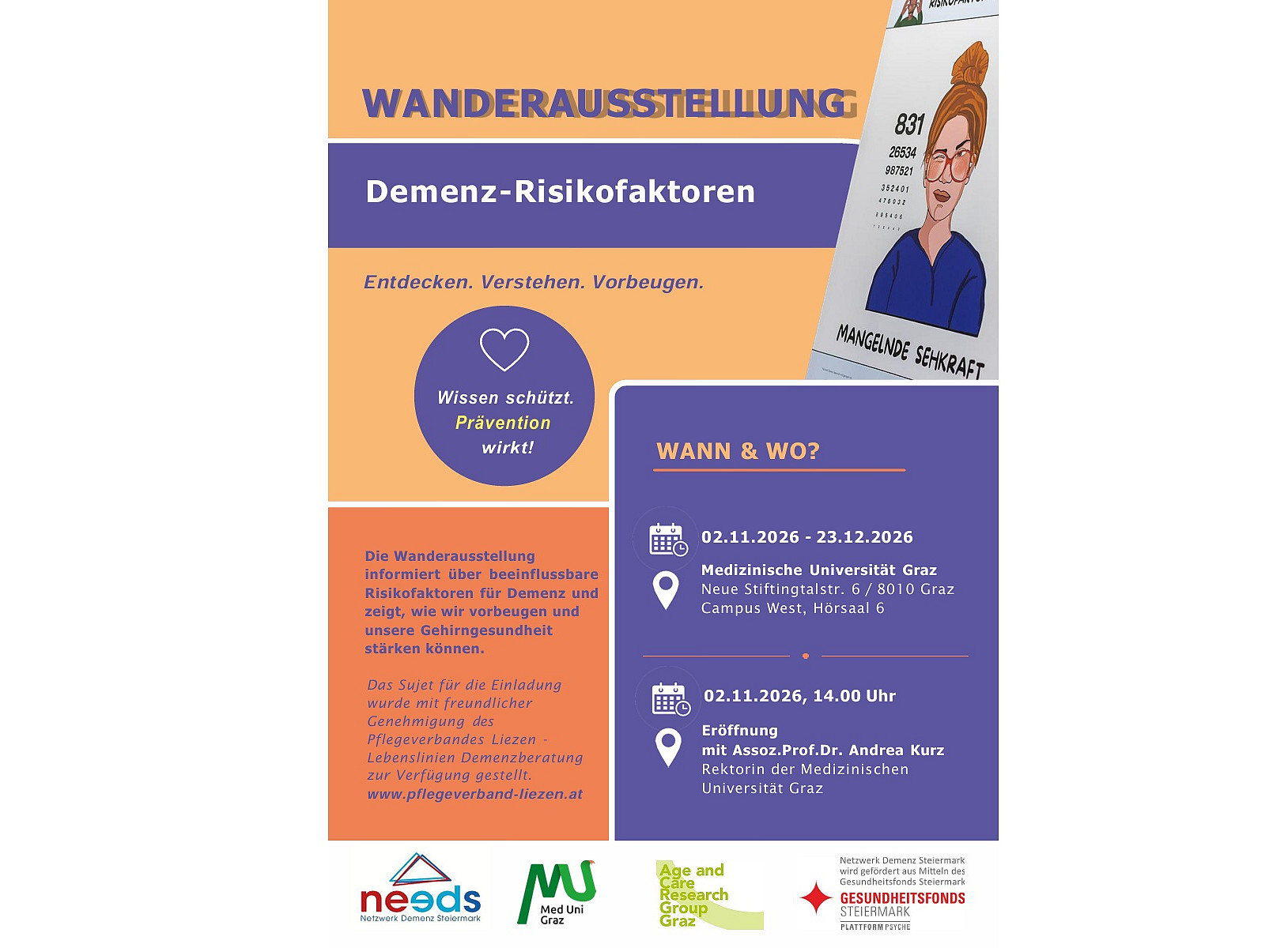 Wanderausstellung Flyer ©Schüttengruber / ACRGG / MedUni