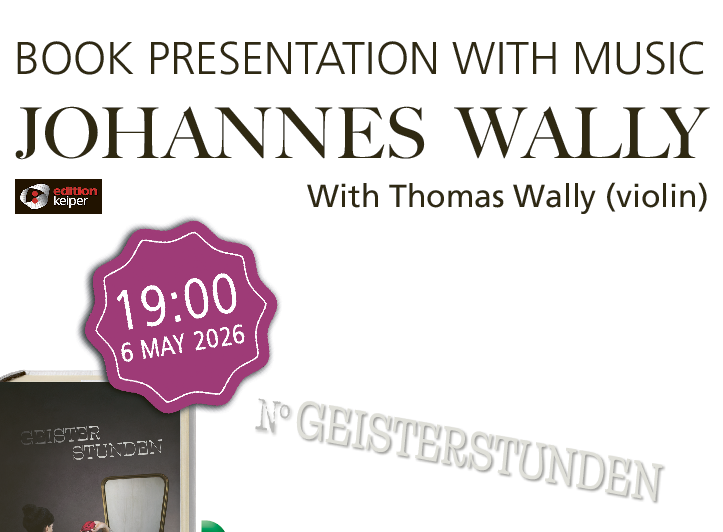 Einladung zur Buchpraesentation von Johannes Wallys Geisterstunden ©Uni Graz / Department of English Studies