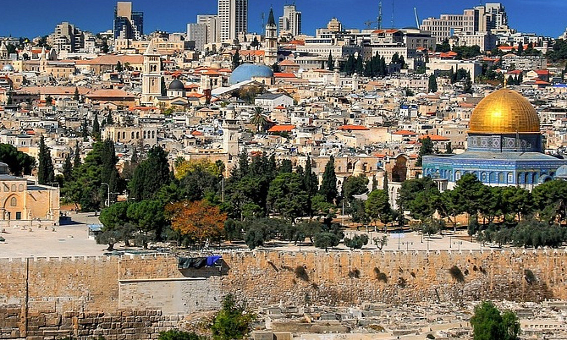 Blick Stadt Jerusalem