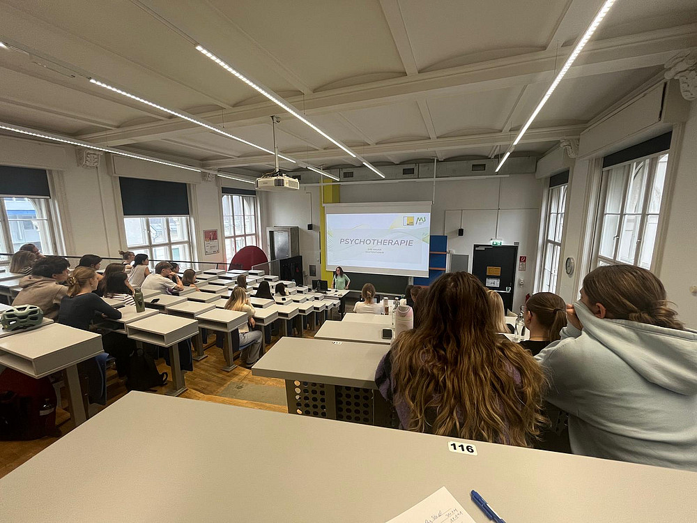 Vortrag zum Masterstudium Psychotherapie (c) Zentrum für Psychotherapie an der Universität Graz 