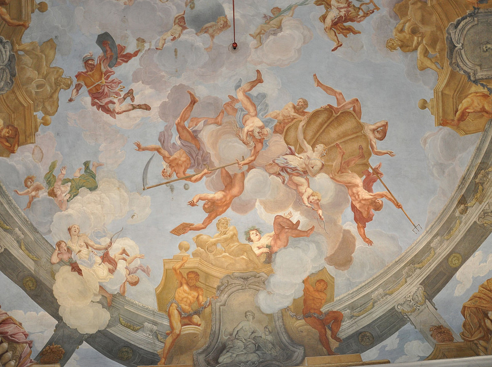 Ceiling fresco in the Meerscheinschlössl ©Uni Graz/Tzivanopoulos