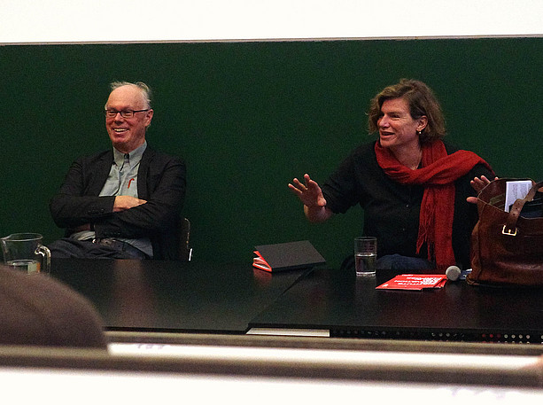 GSC Leiter Prof. Richard Sturn und Prof. Mariana Mazzucato bei der Q&A Session ©Hanna Hof 