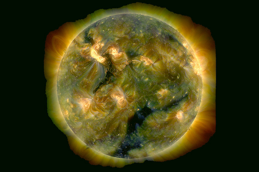 Picture taken from the Atmospheric Imaging Assembly on Board of the Solar Dynamics Observatory of the NASA. Photo: NASA SDO/AIA