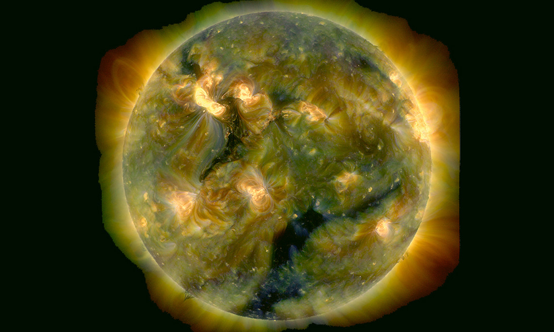 Picture taken from the Atmospheric Imaging Assembly on Board of the Solar Dynamics Observatory of the NASA. Photo: NASA SDO/AIA