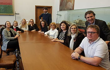 The projekt team in Genoa