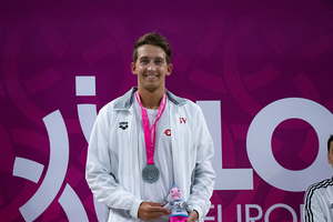 Silber für Paul Espernberger, erfolgreicher Schwimmer bei den European Universities Games 2022 Foto: Unisport Austria