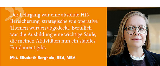 Statement Berghold UNI for LIFE Human Resource Management