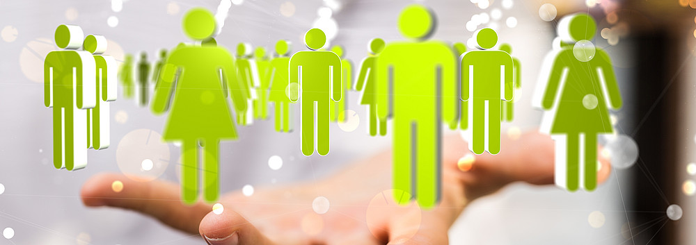 Eine Hand mit einer Population darauf ©vegefox.com - stock.adobe.com