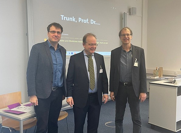 Prof. Wieser, Prof. Trunk und Prof. Harzl 