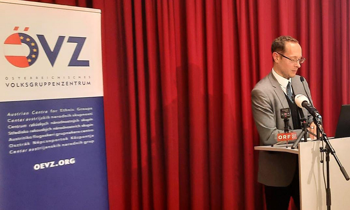 Jürgen Pirker, Tagung anlässlich 70 Jahre Artikel 7 des Staatsvertrages von Wien