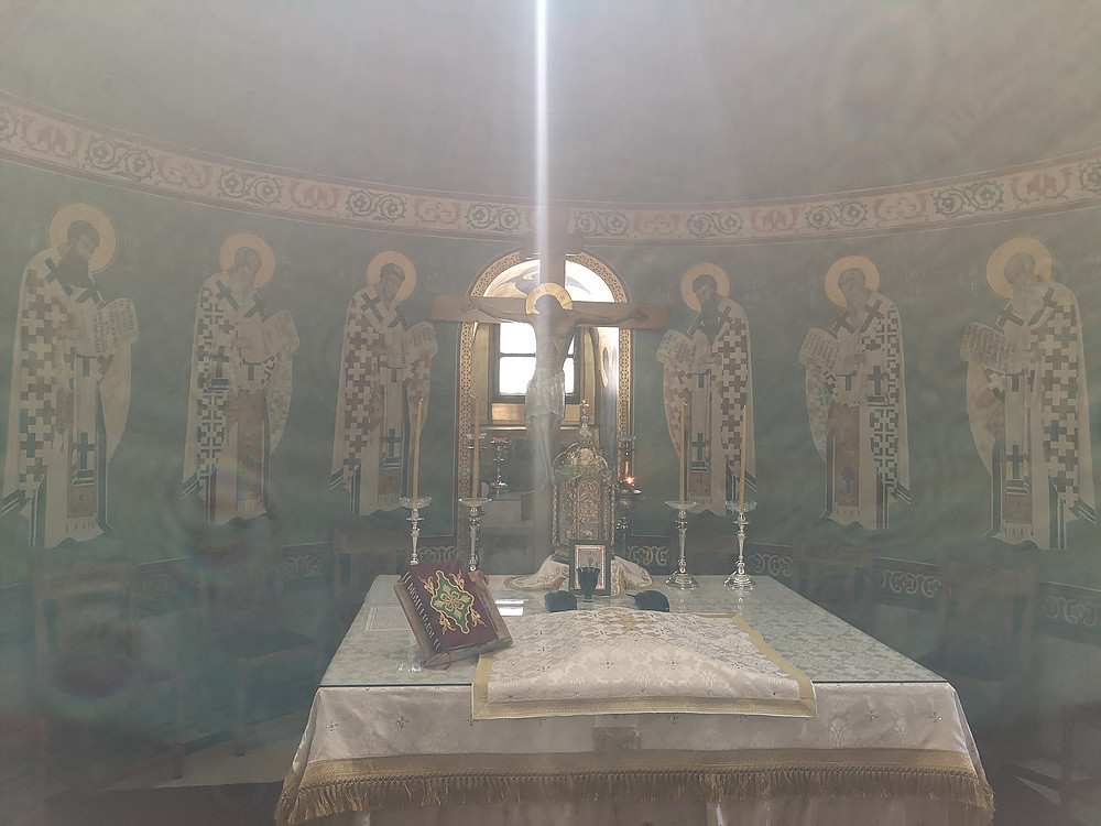 Orthodoxer Altar mit Lichtstrahl ©Uni Graz/Argárate