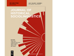 Cover ©Journal of Historical Sociolinguistics (JHSL)