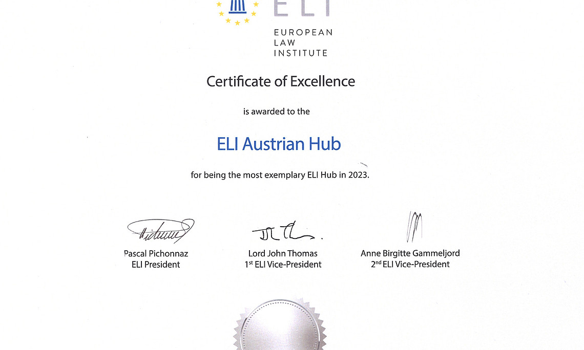 ELI Hub Urkunde