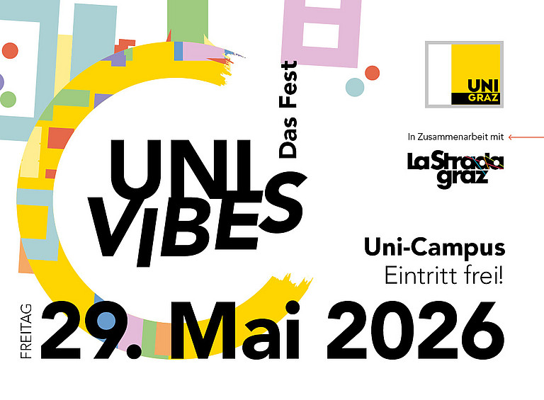 Sujet des UniVibesFestes mit dem Datum, 29. Mai 2026