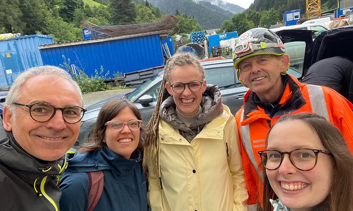 Team beim Brenner-Basistunnel