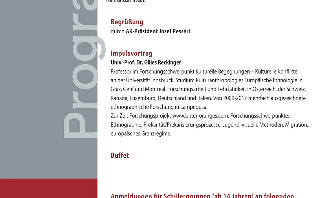 Kommentierte Fotoausstellung: Bitter Oranges