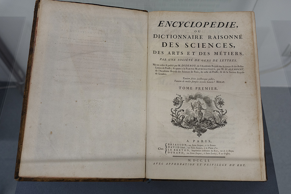 Denis Diderot, Jean-Baptiste le Ronde, Encyclopédie ou Dictionnaire raisonné des sciences, des arts et des métiers (Enzyklopädie oder durchdachtes Wörterbuch über die Wissenschaft en, Künste und Handwerke) Paris 1754. ©KANIZAJ photography