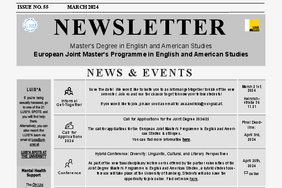 March Newsletter of the Joint Master in English and American Studies