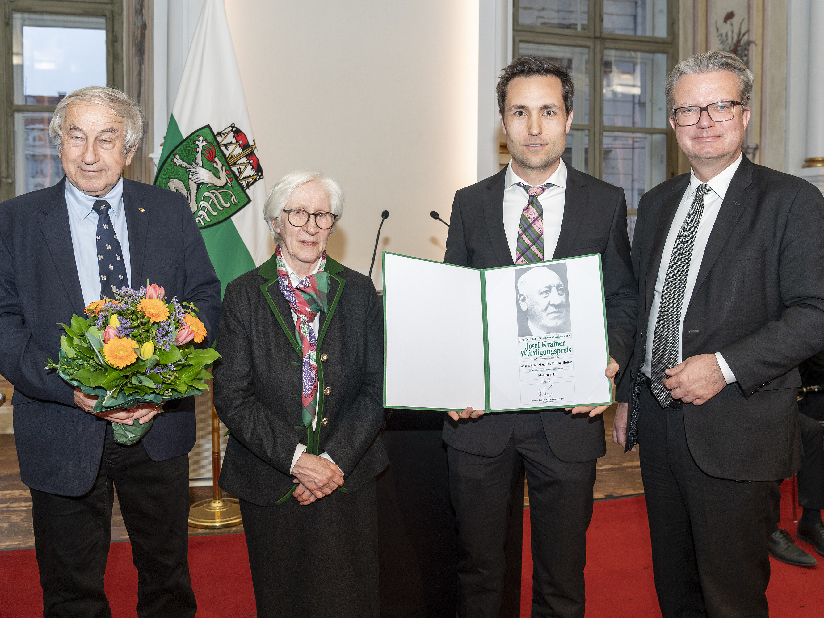 Verleihung des Josef-Krainer-Würdigungspreises an Martin Holler ©steiermark.at/binder