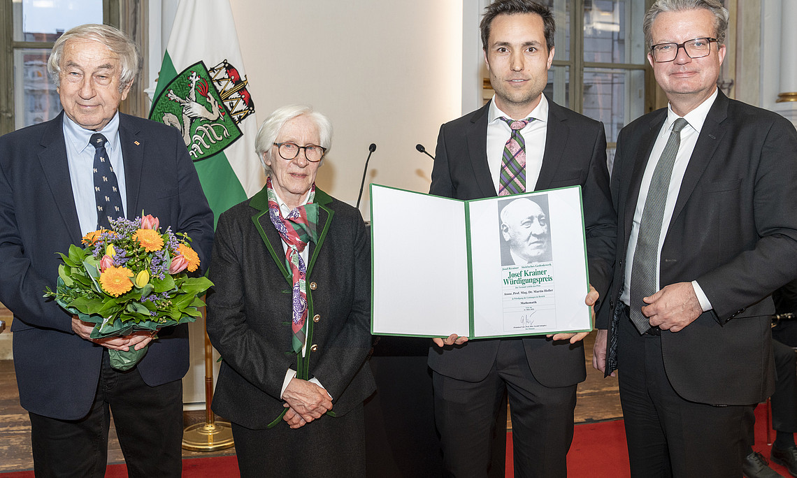 Verleihung des Josef-Krainer-Würdigungspreises an Martin Holler