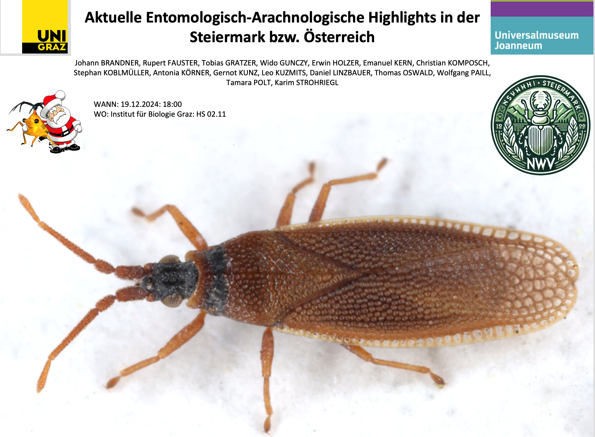 Aktuelle Entomologisch-Arachnologische Highlights 