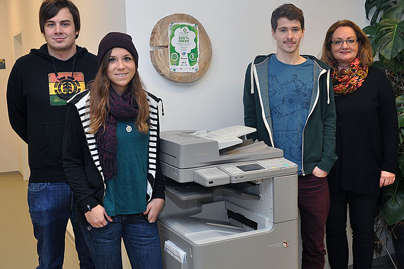 Das Ökop-Projektteam: Martin Rinofner, Katharina Pichler, Florian Poimer und Kornelia Kolleritsch (v.l.). Fotos: Uni Graz