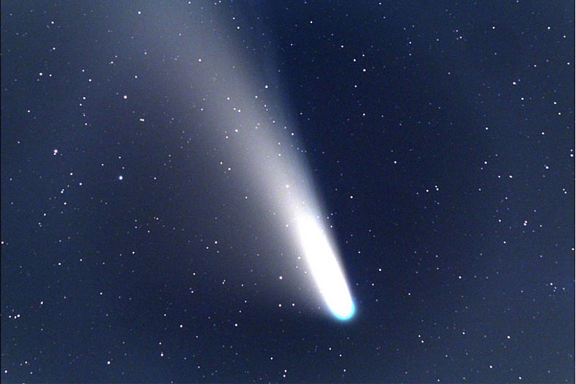 Detailaufnahme des Kometen Neowise vom 20.7.2020 um 22.30 Uhr - Privatsternwarte Hanslmeier in Pretal