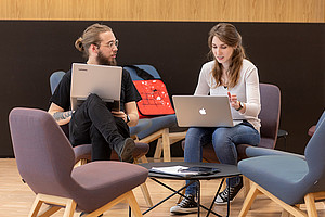 Das gemeinsame Studium der Universität Graz und der TU Graz bietet eine interdisziplinäre Ausbildung an der Schnittstelle von Informatik, Wirtschaftswissenschaften, Soziologie, Psychologie und Rechtswissenschaften: Foto: Lunghammer TU Graz