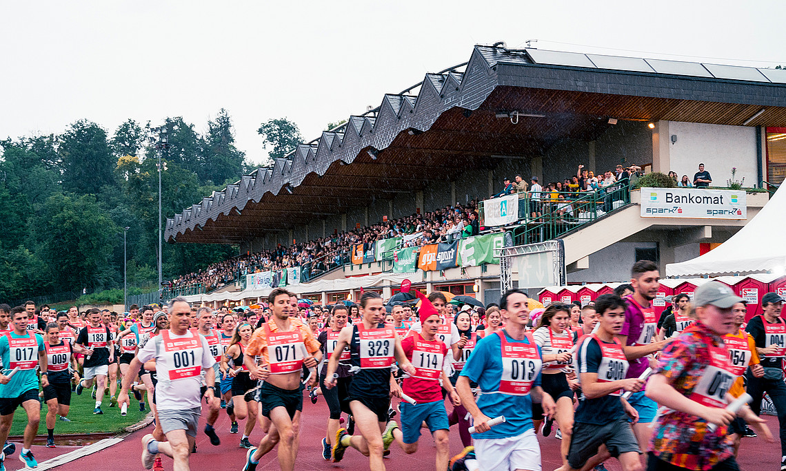 Start des Kleeblattlaufs