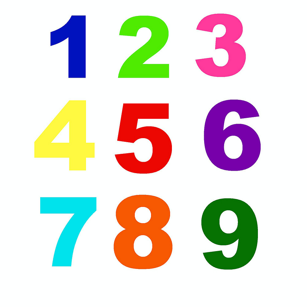 Colorful numbers ©Ducky