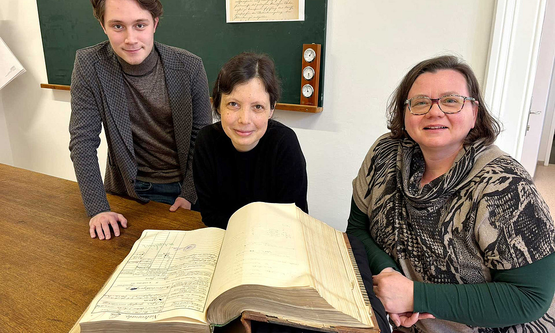 Lukas Mayr, Evelyn Knappitsch and Petra Greeff (from left) 