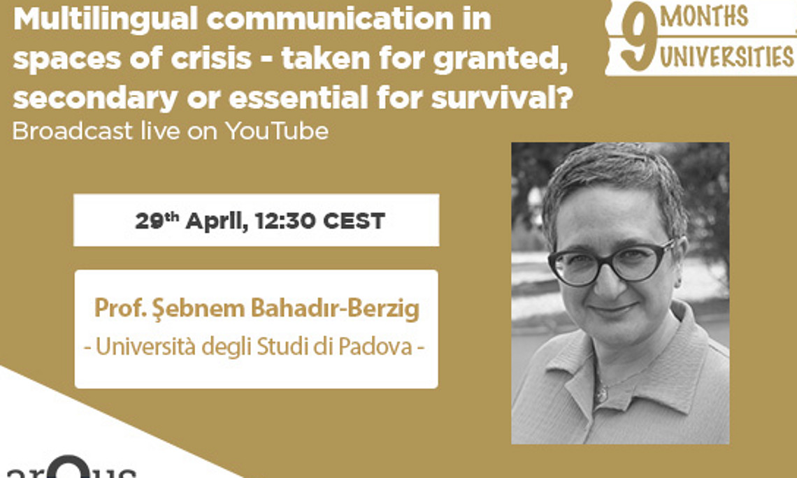 9 Months 9 Universities webinar, Şebnem Bahadır-Berzig 