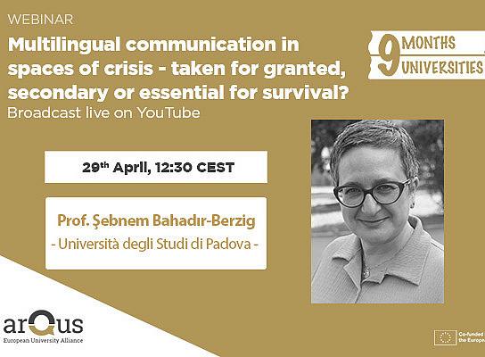 9 Months 9 Universities webinar, Şebnem Bahadır-Berzig 