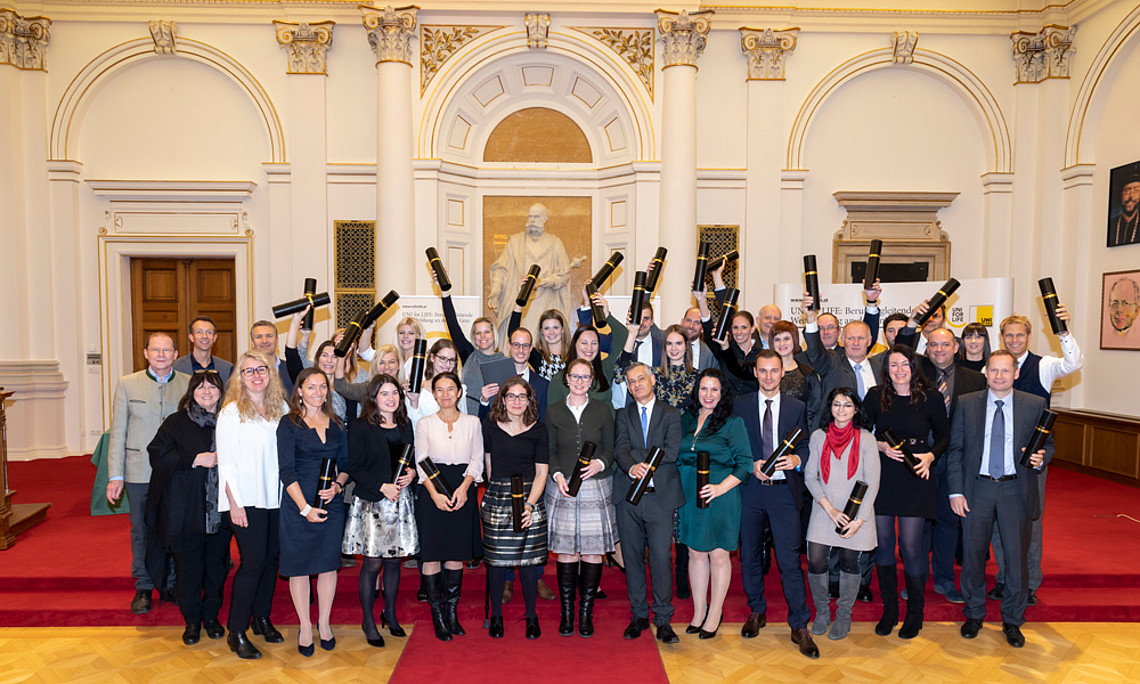 Zertifikatsverleihung UNI for LIFE Graz 2019