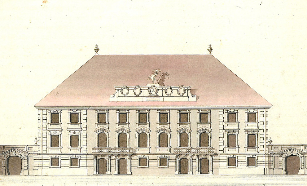 Joseph Hueber, Hauptfassade des Landständischen Theaters (1775)