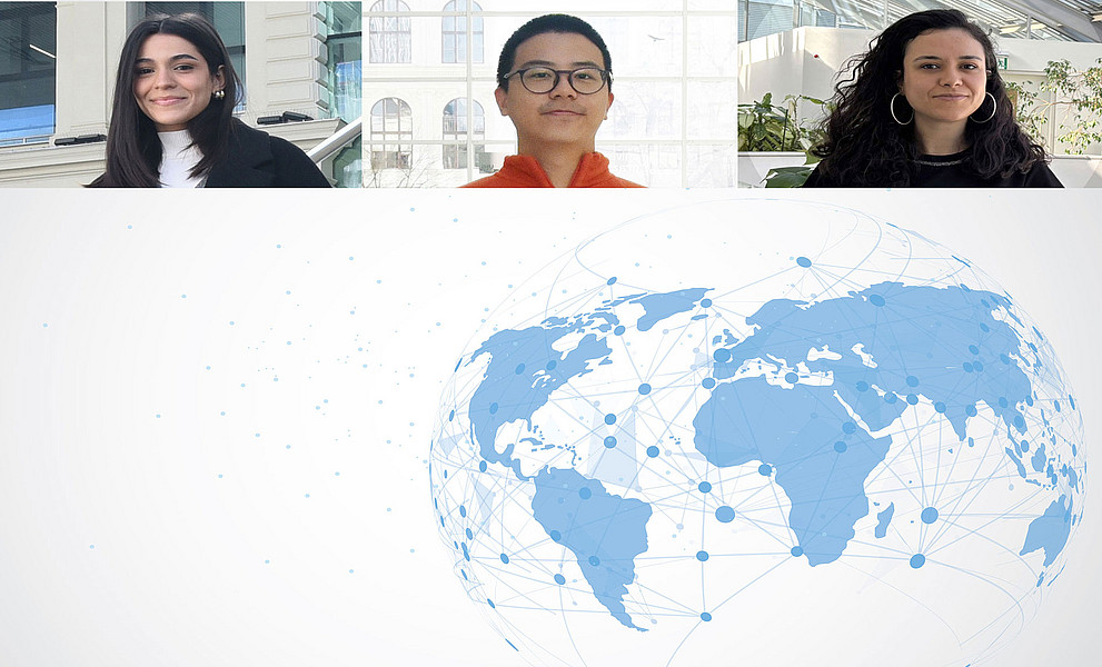 Lara Ferraz, Yuan Way Chow und Mouna Gharbi (v. l.)