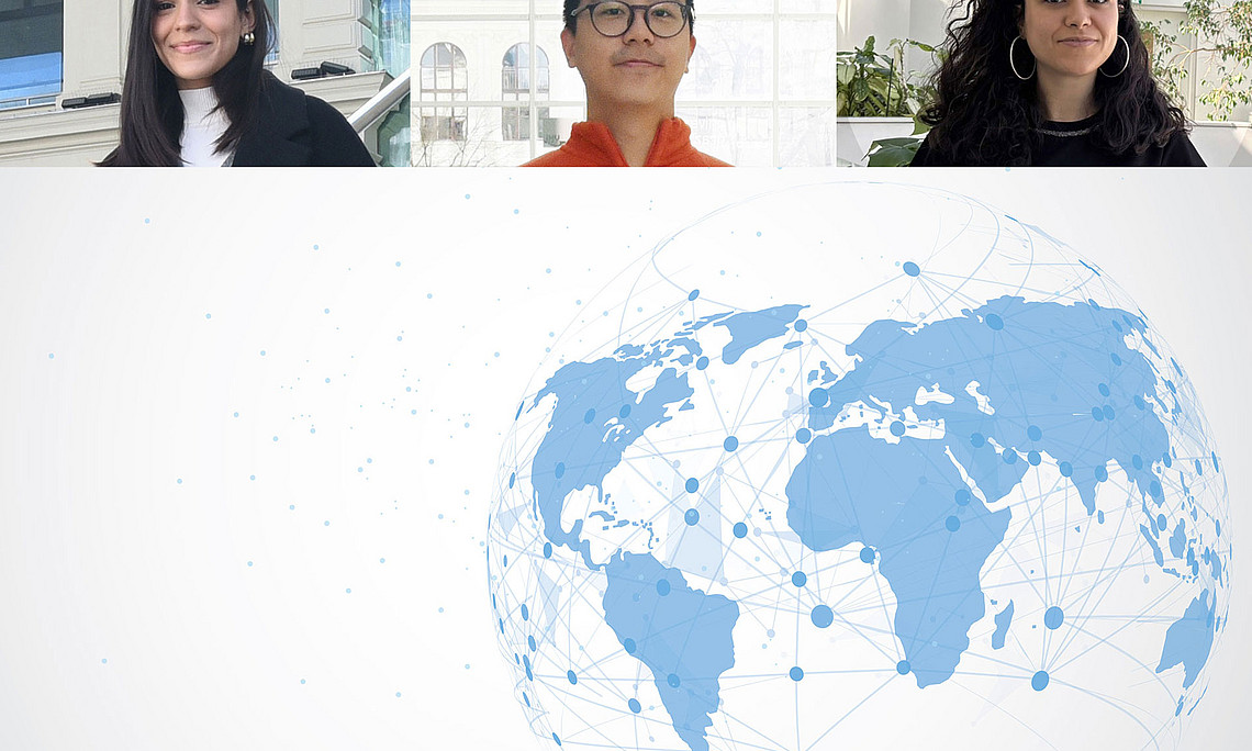 Lara Ferraz, Yuan Way Chow und Mouna Gharbi (v. l.)