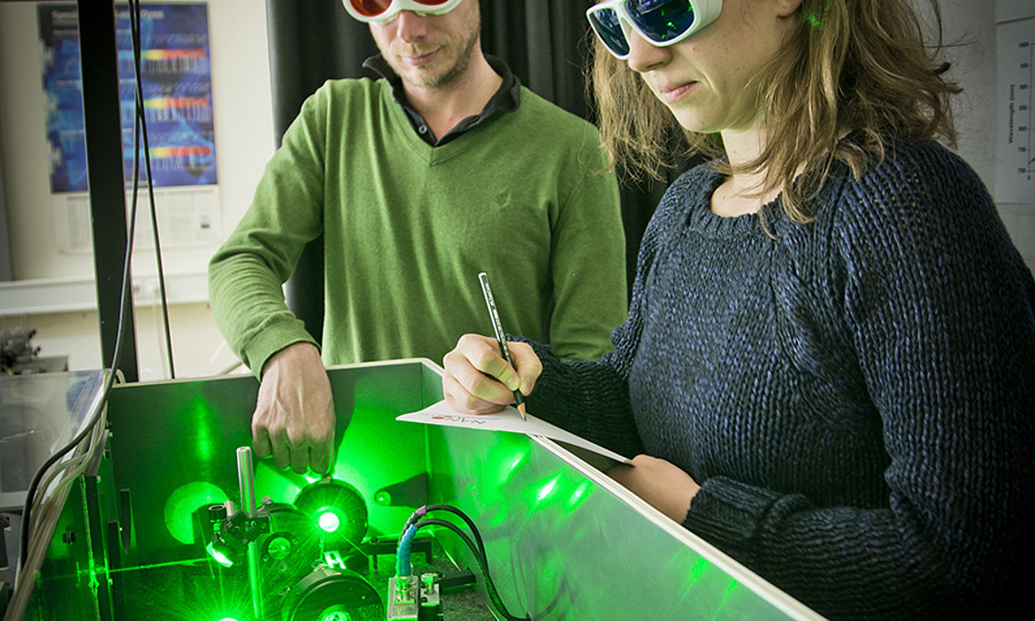 Neu in NAWI Graz: Am Start stehen die neuen Masterstudien Physics und Technical Physics sowie das weiterentwickelte Bachelorstudium Geowissenschaften. Foto: NAWI Graz/Lunghammer