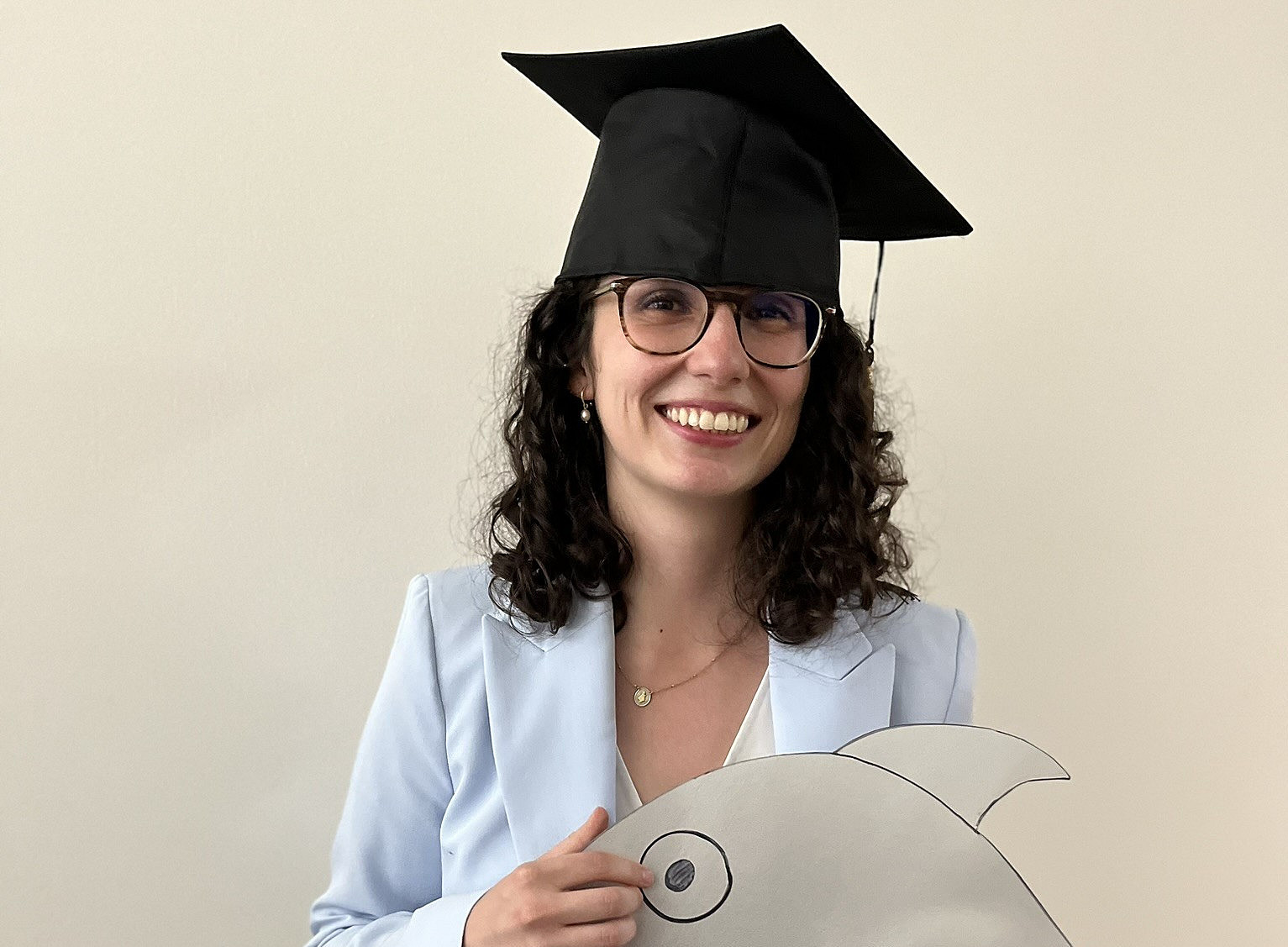 Maria after her defence ©EM - Uni Graz