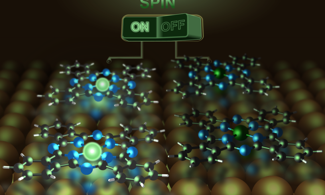 Nickel-Phthalocynine wechseln ihren Spinzustand - Bild: Uni Graz/Windischbacher