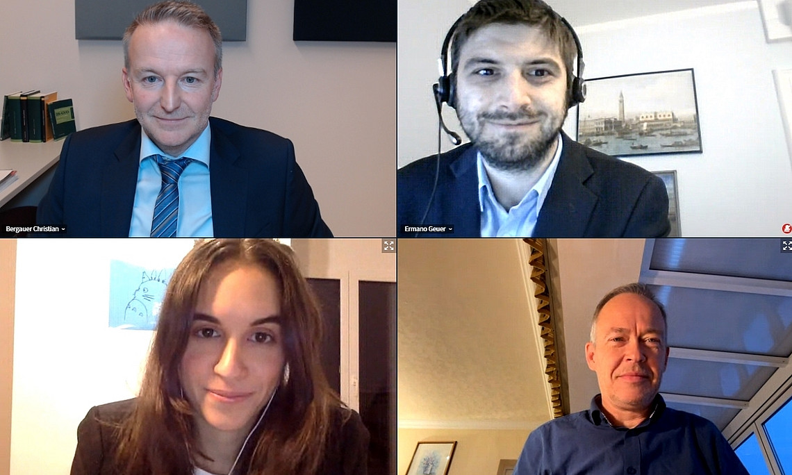 Christian Bergauer, Ermano Geuer, Jessica Einzinger, Stefan Brink; Foto: CB