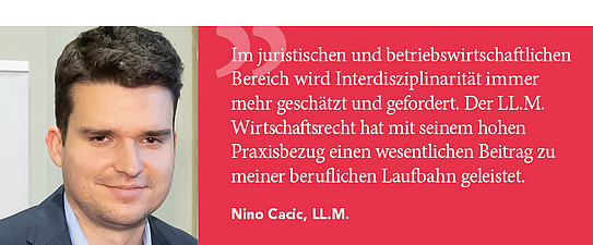 Statement Cacic UNI for LIFE LL.M. Wirtschaftsrecht