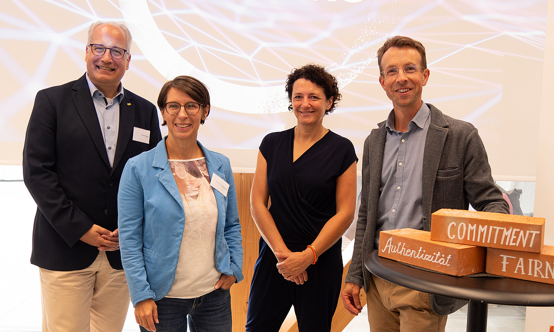 Herwig Kummer (ÖAMTC), Sabine Bergner (Universität Graz), Susanne Maurer-Aldrian (LebensGroß), Stephan Witzel (UNI for LIFE) 