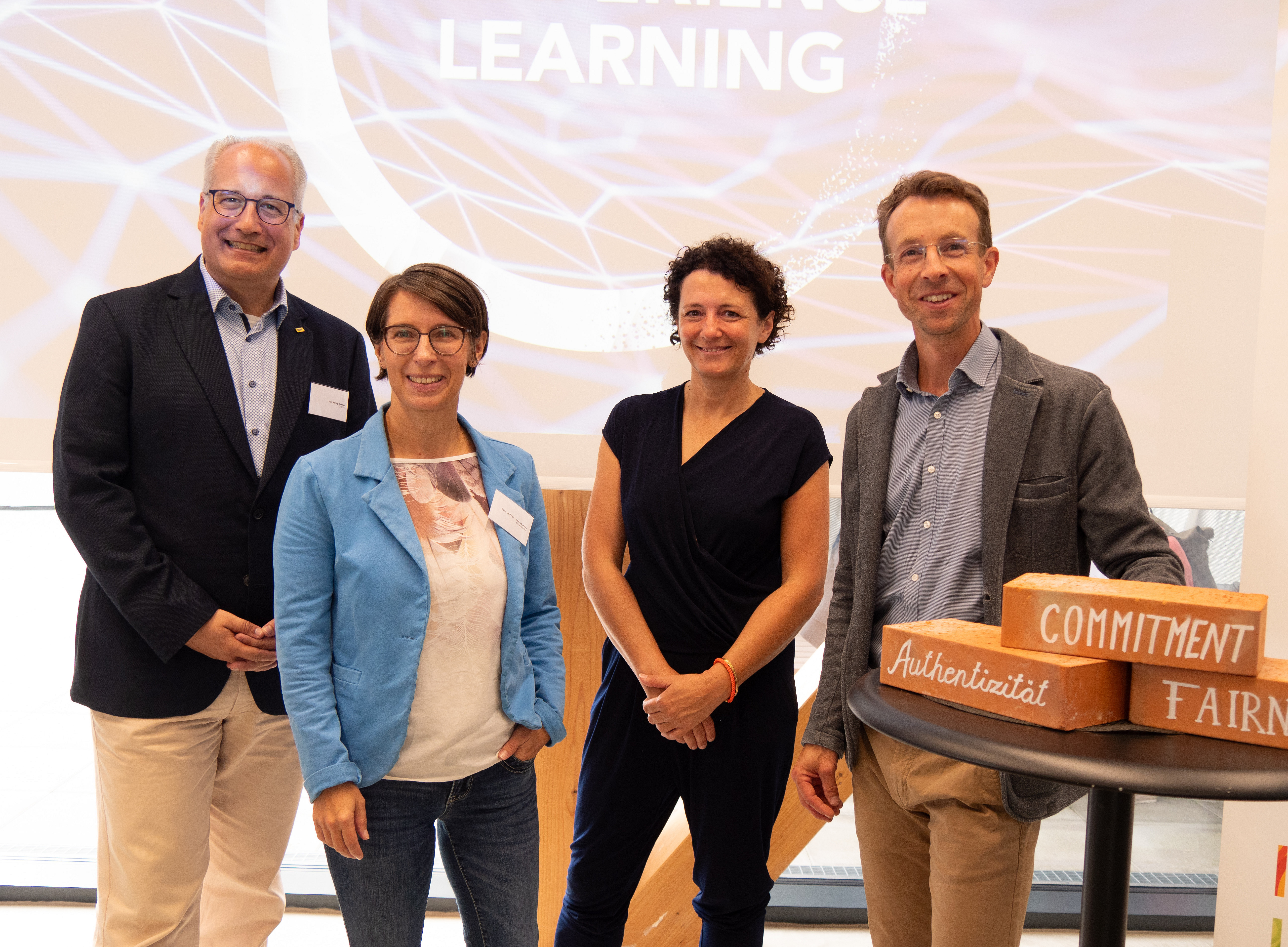 Herwig Kummer (ÖAMTC), Sabine Bergner (Universität Graz), Susanne Maurer-Aldrian (LebensGroß), Stephan Witzel (UNI for LIFE) 