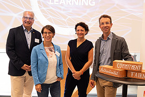 Herwig Kummer (ÖAMTC), Sabine Bergner (Universität Graz), Susanne Maurer-Aldrian (LebensGroß), Stephan Witzel (UNI for LIFE) 