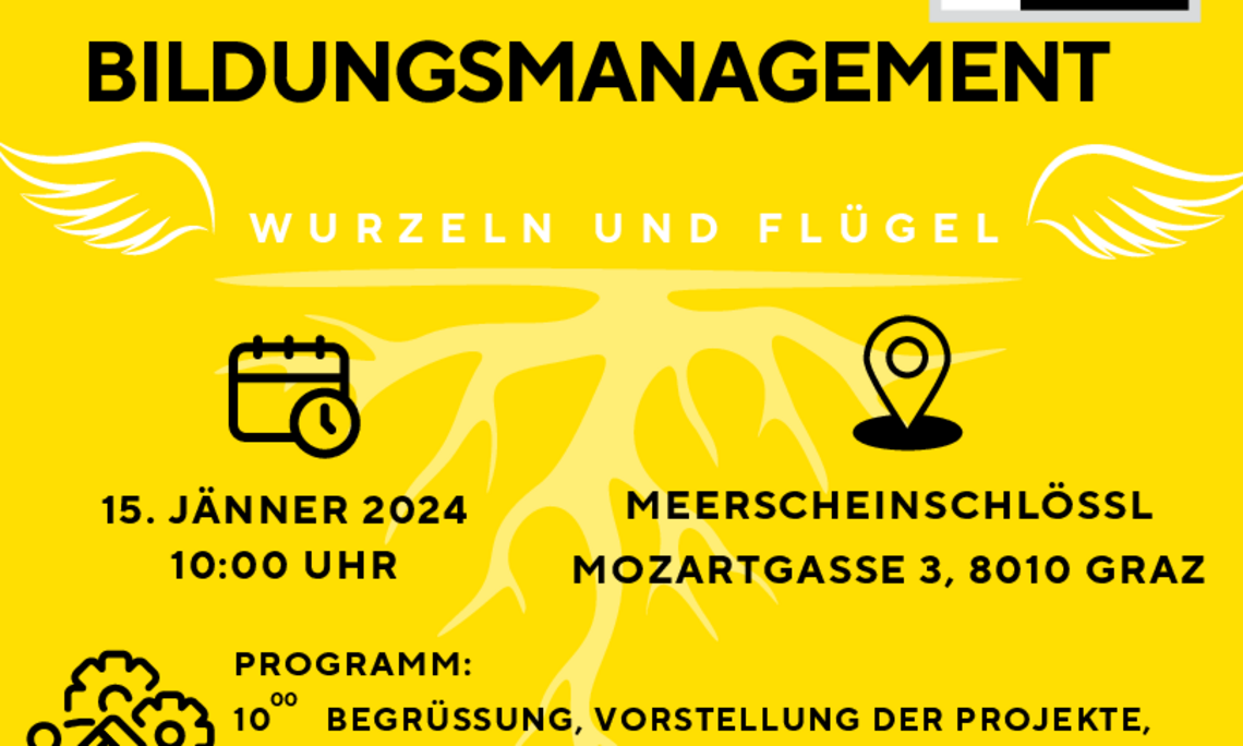 Flyer zum Abschlussevent
