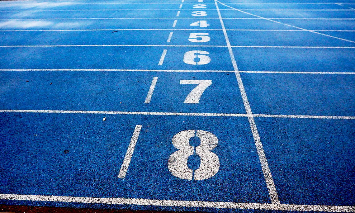 Startbahn Leichtathletik