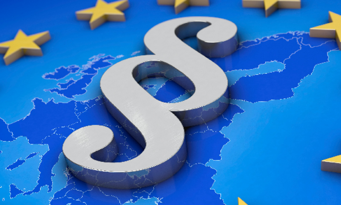 Paragraph auf EU Fahne
